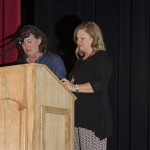 Deleata Adams and Cindy Goldsmith reading June Anderson's nomination